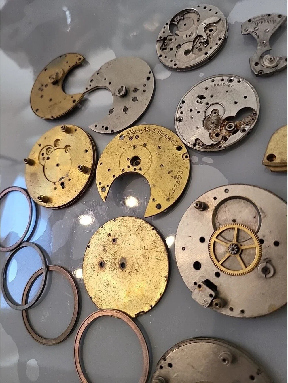 Antique Pocket Watch Assorted Parts K25